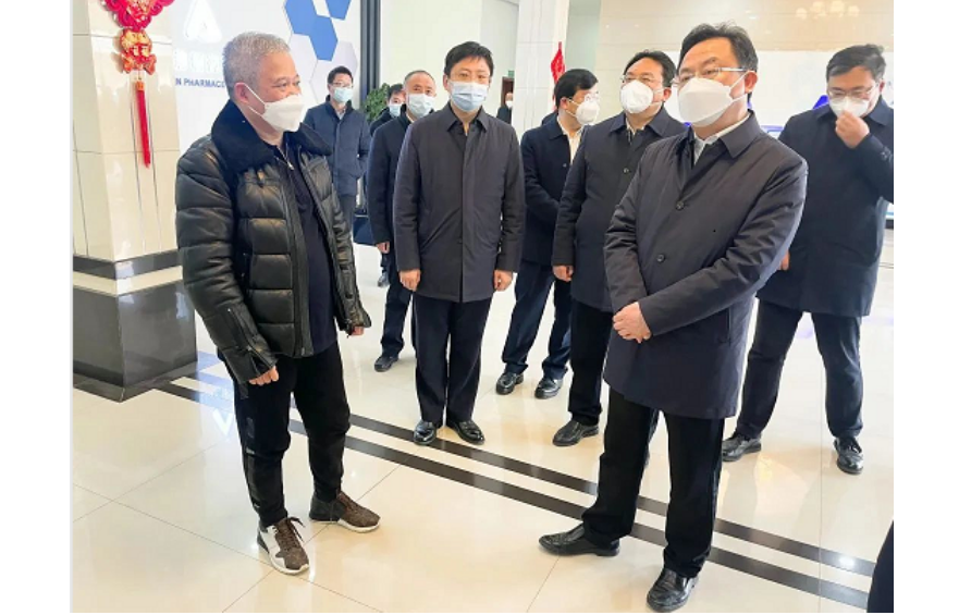 鄂州市委書記孫兵來廠調(diào)研，鼓勵(lì)唯森制藥再接再厲、新年更上一層樓